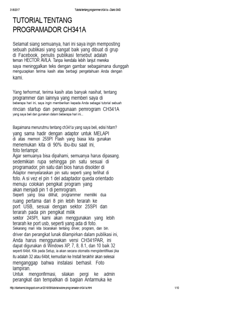 Panduan Lengkap Programmer CH341A | PDF