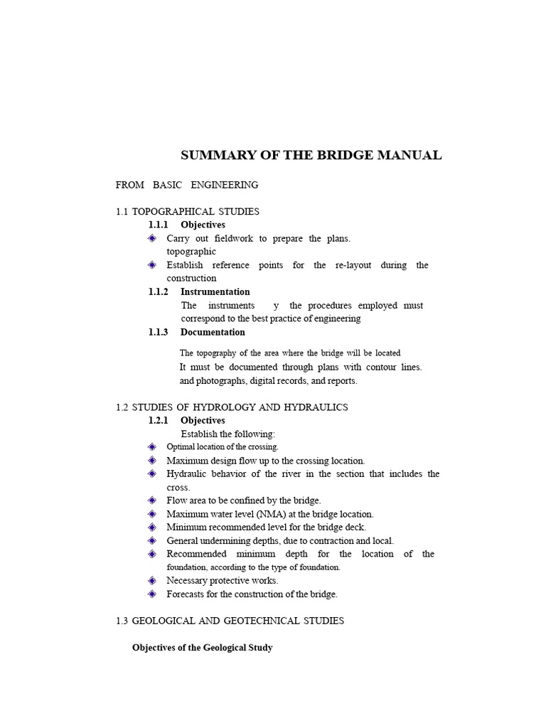 Bridge Manual Engineering Overview | PDF | Bridge | Geotechnical ...