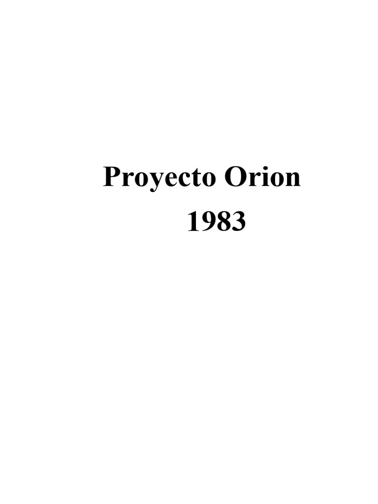 Proyecto Orion: Investigación Secreta URSS | PDF | Tierra | Dom