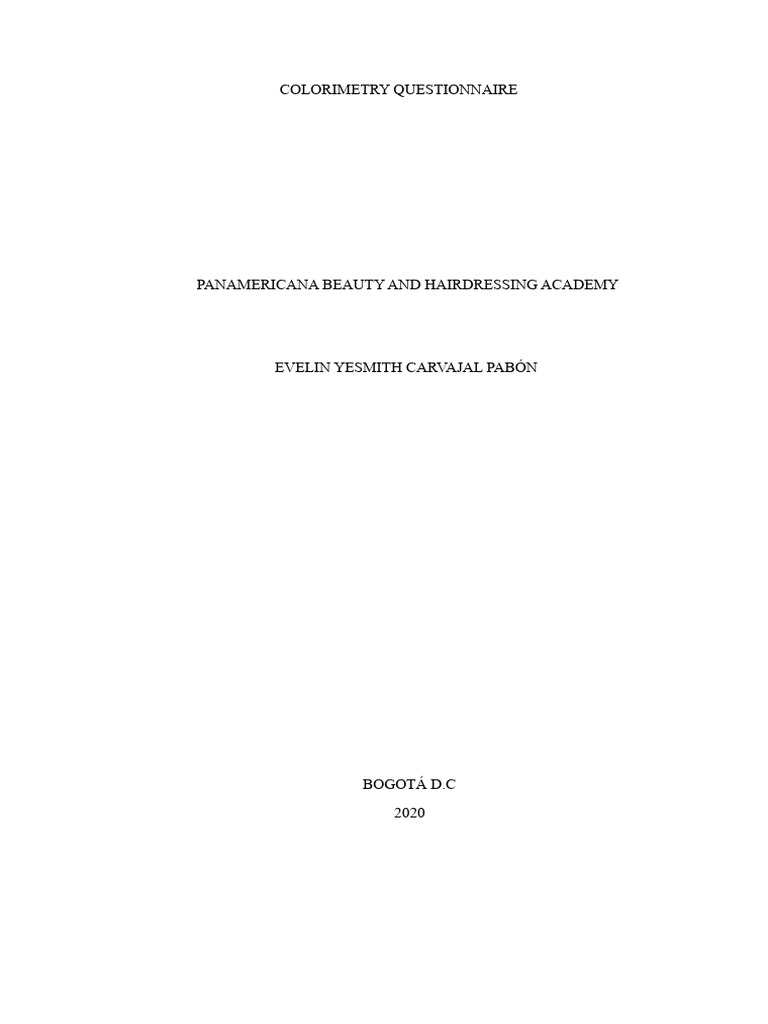 Colorimetry and Hair Science Guide | PDF | Color | Hair