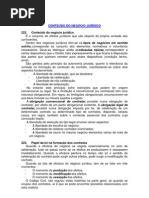 CONTEÚDO DO NEGÓCIO JURÍDICO