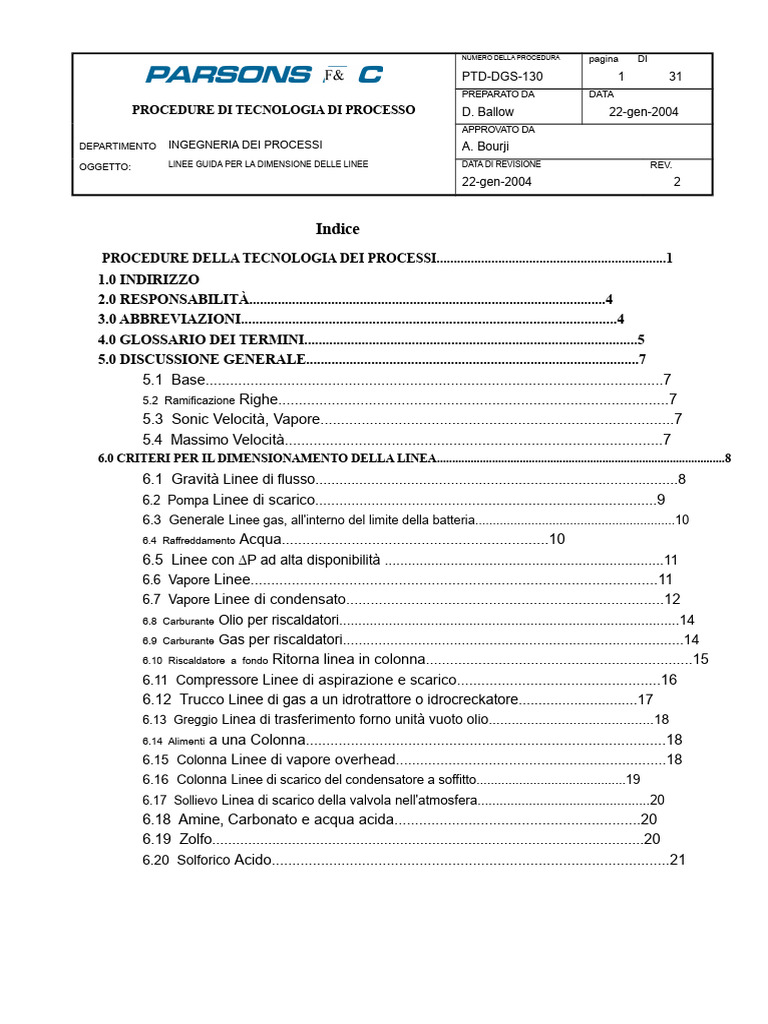 Linee Guida Per La Dimensione Delle Linee | PDF