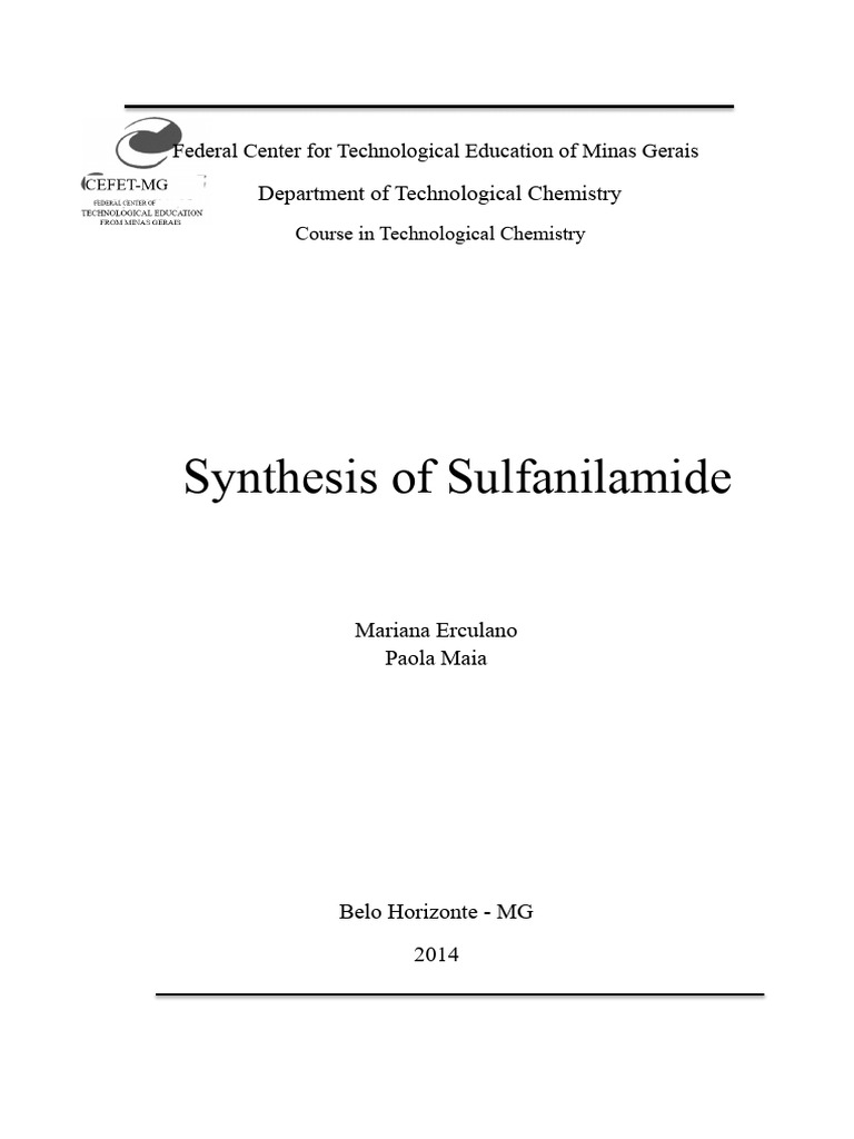 Synthesis of Sulfanilamide Process | PDF | Solubility | Acid