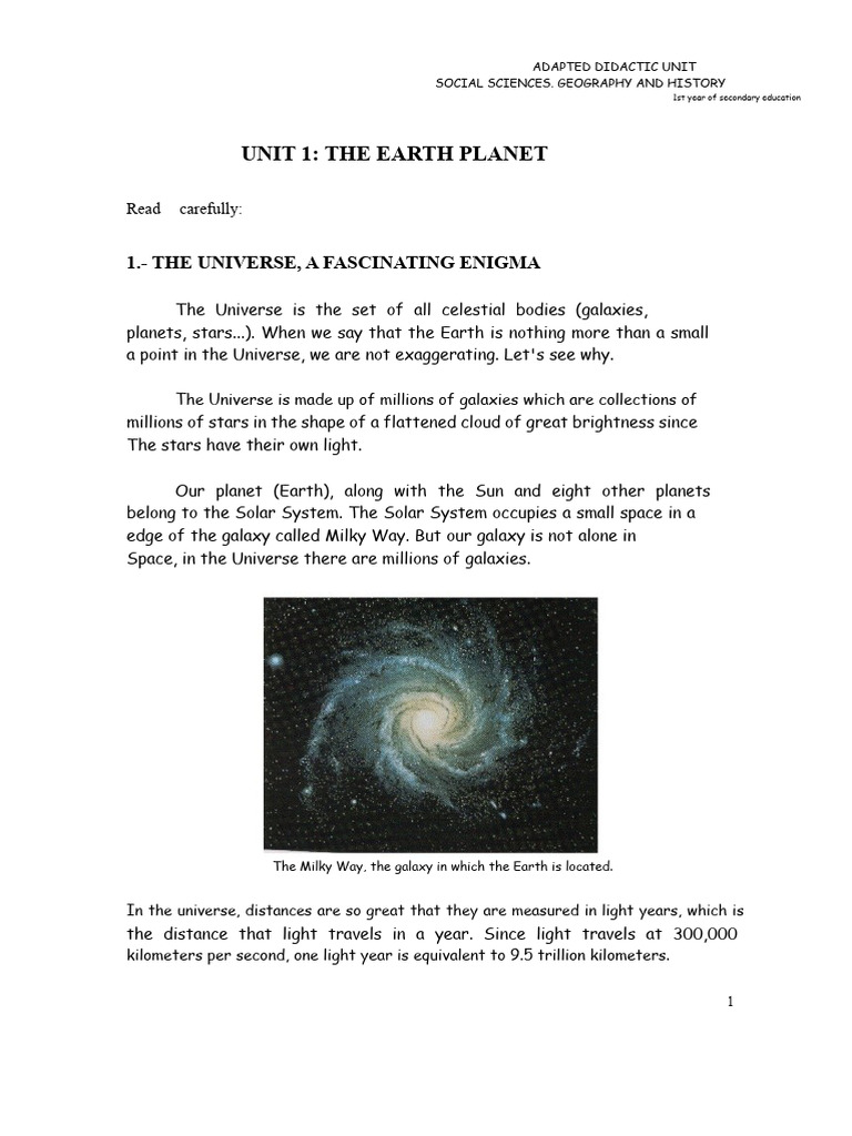 1 The Planet Earth | PDF | Solar System | Planets