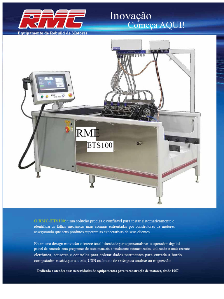 Sistema de Teste RMC ETS-100 | PDF | Motores