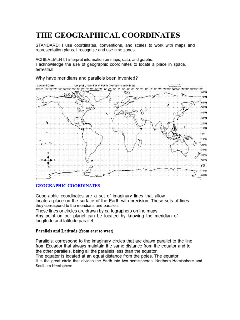 Buenos Aires Geographic Coordinates | PDF | Longitude | Latitude