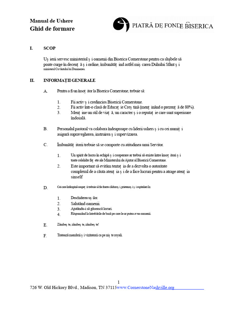 Manualul Usher | PDF