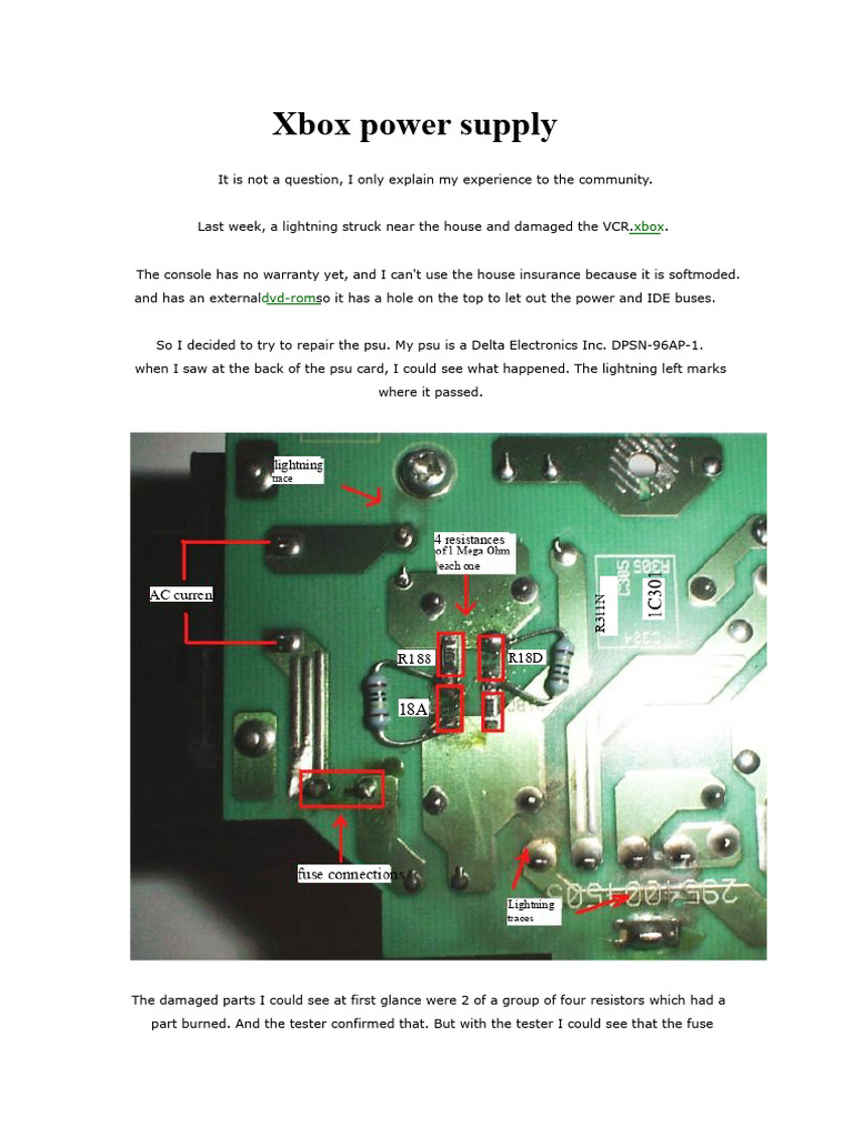 Xbox Power Supply | PDF