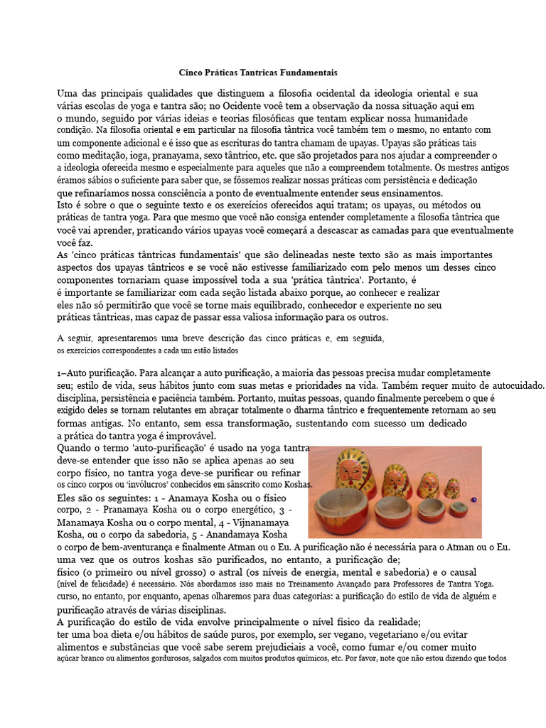 Práticas Fundamentais do Tantra | PDF | Tantra | Chacra