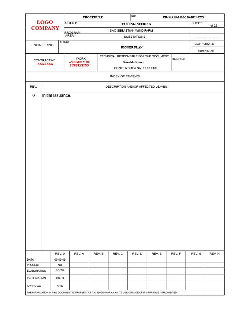 Rigger Plan - Model | PDF | Crane (Machine) | Brake