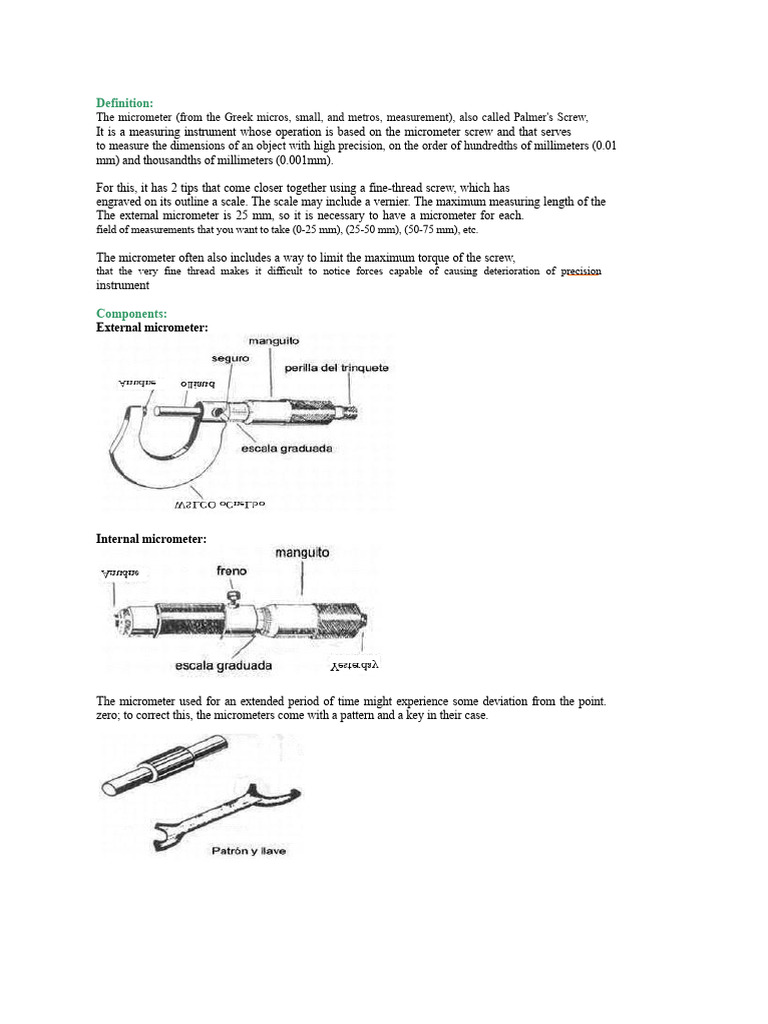 Micrometer | PDF