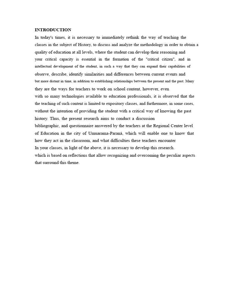 Rethinking History Teaching Methods | PDF | Knowledge | Teachers