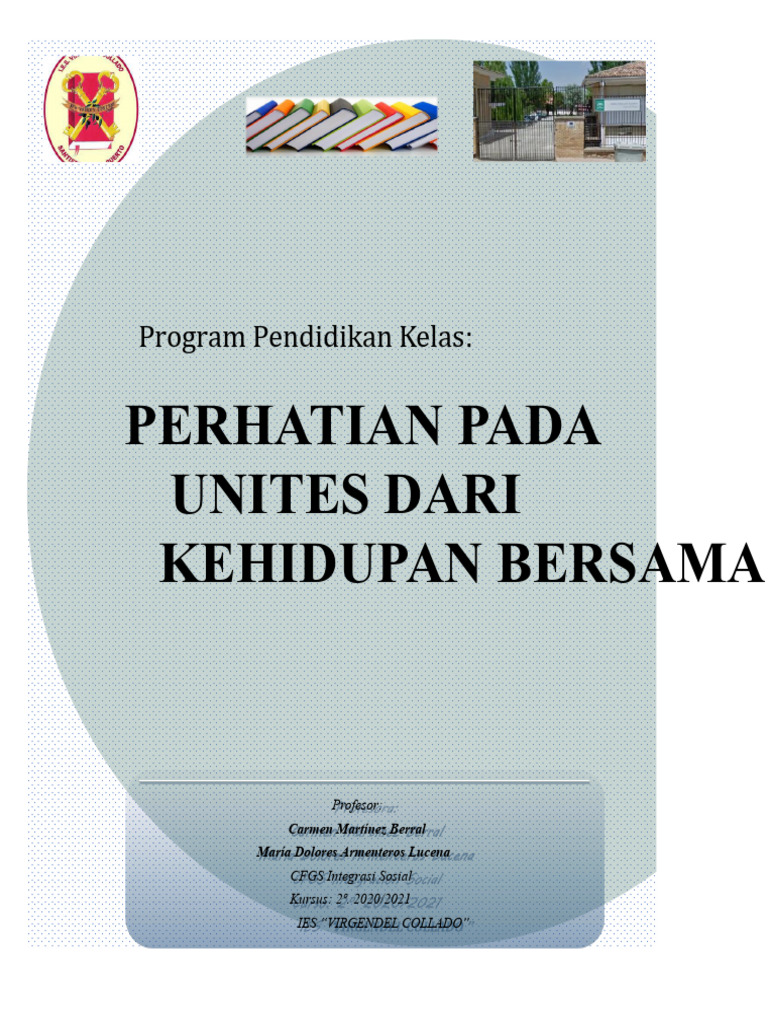 Program Pendidikan Integrasi Sosial 2021 | PDF