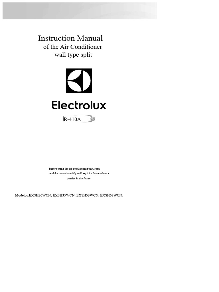 Air Conditioner Installation & User Guide | PDF | Air Conditioning