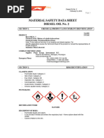 Diesel Fuel Safety Data Sheet 2023 | PDF | Dangerous Goods | Toxicity