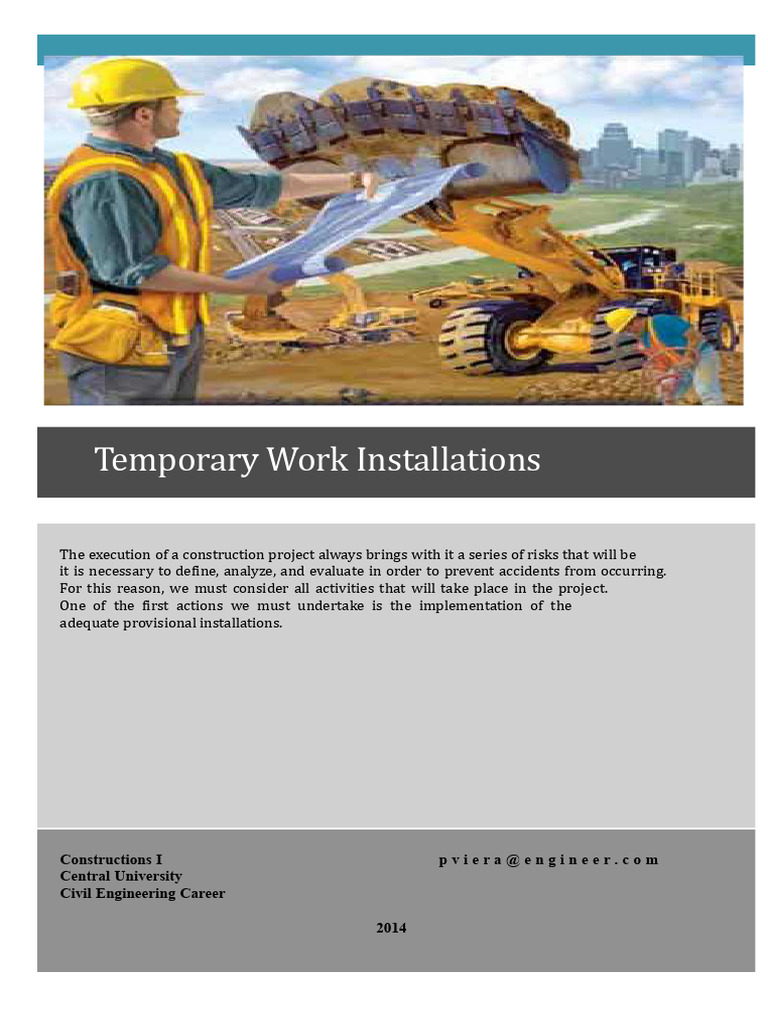 Guide to Temporary Work Installations | PDF | Toilet | Public Toilet