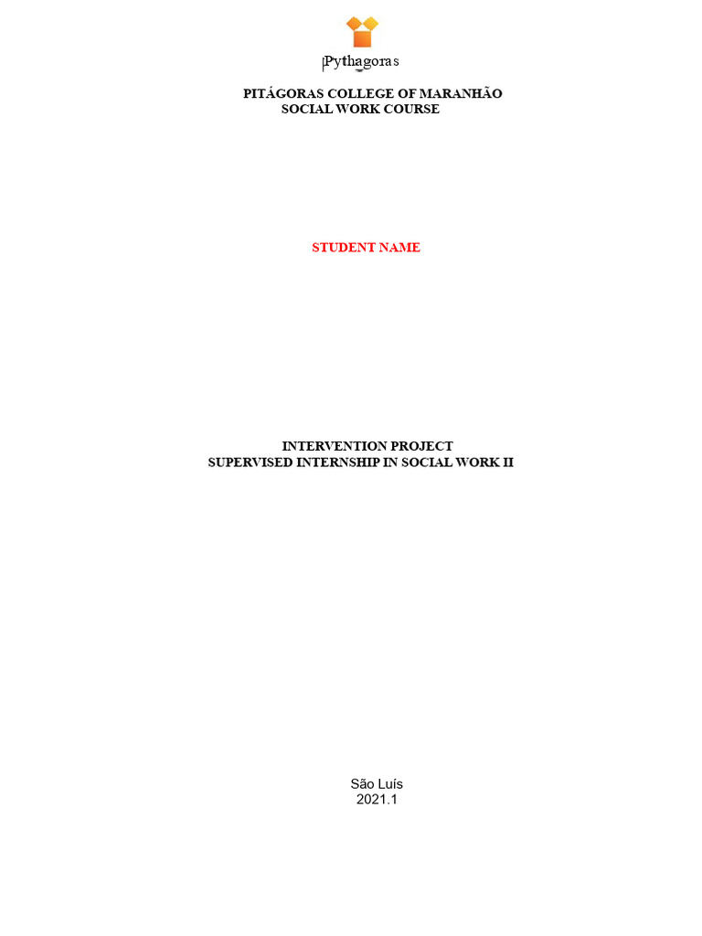 Intervention Project Model For Internship Ii | PDF | Violence | Evaluation