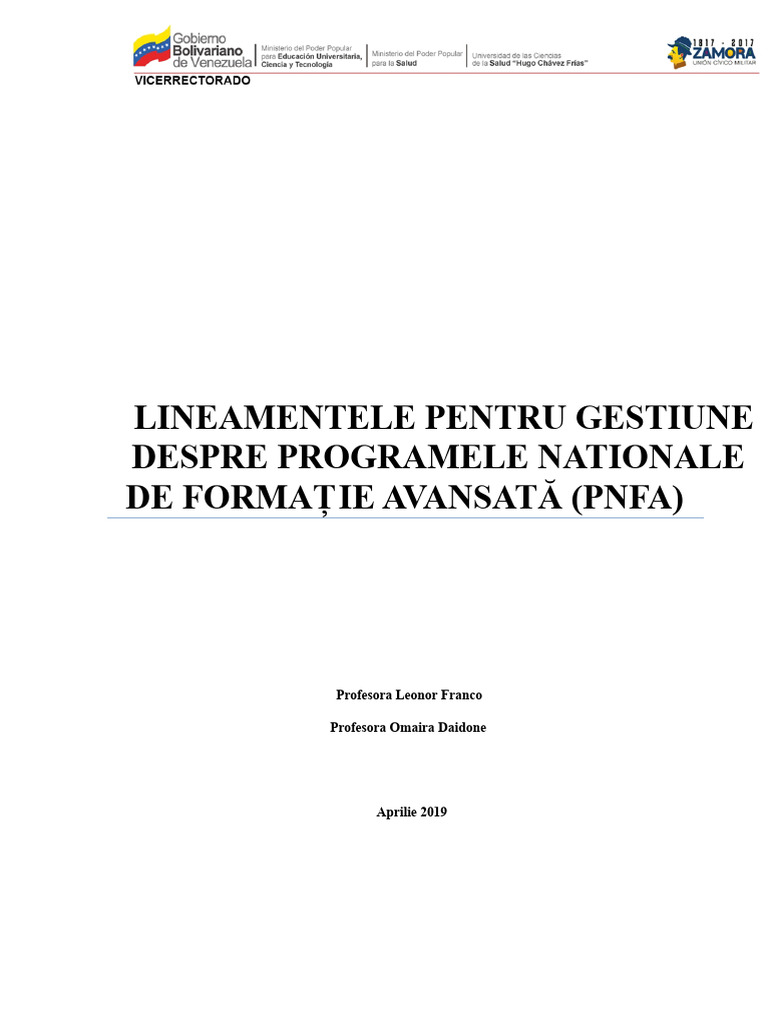 Directivele PNFA | PDF