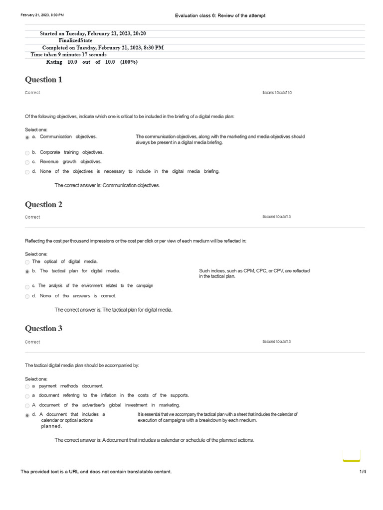 Class 6 Digital Media Plan Review | PDF | Economies | Business