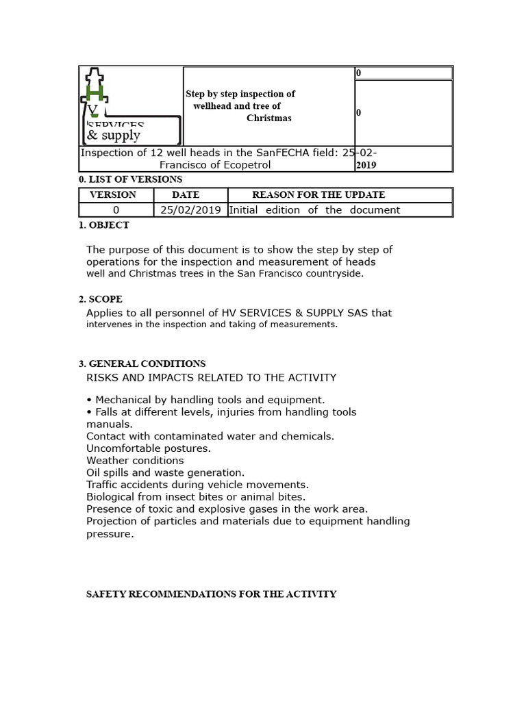 Step by Step Head Inspection | PDF | Waste | Safety