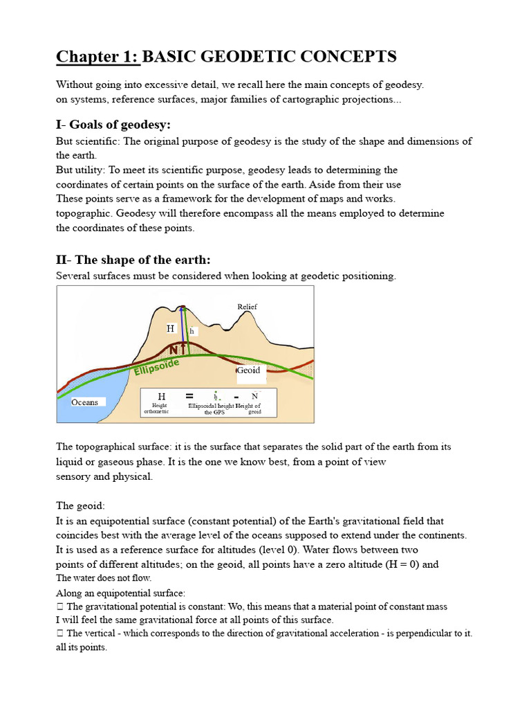 Basic Geodetic Concepts Explained | PDF | Geodesy | Latitude