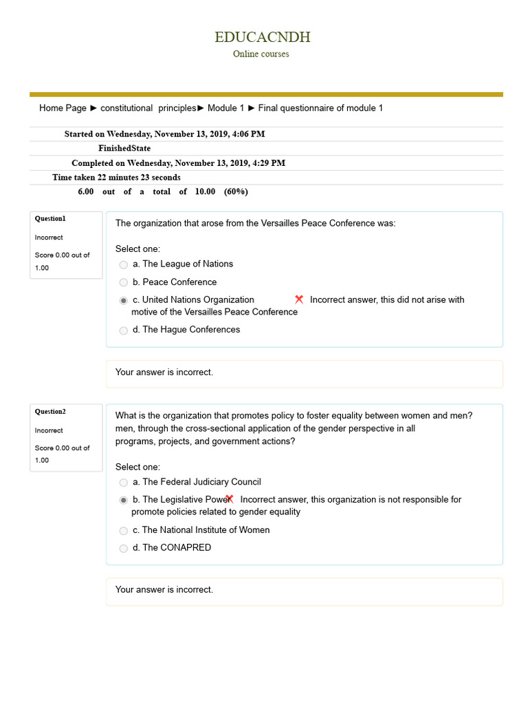 Module 1 Final Questionnaire Results | PDF | Political Science | Social ...