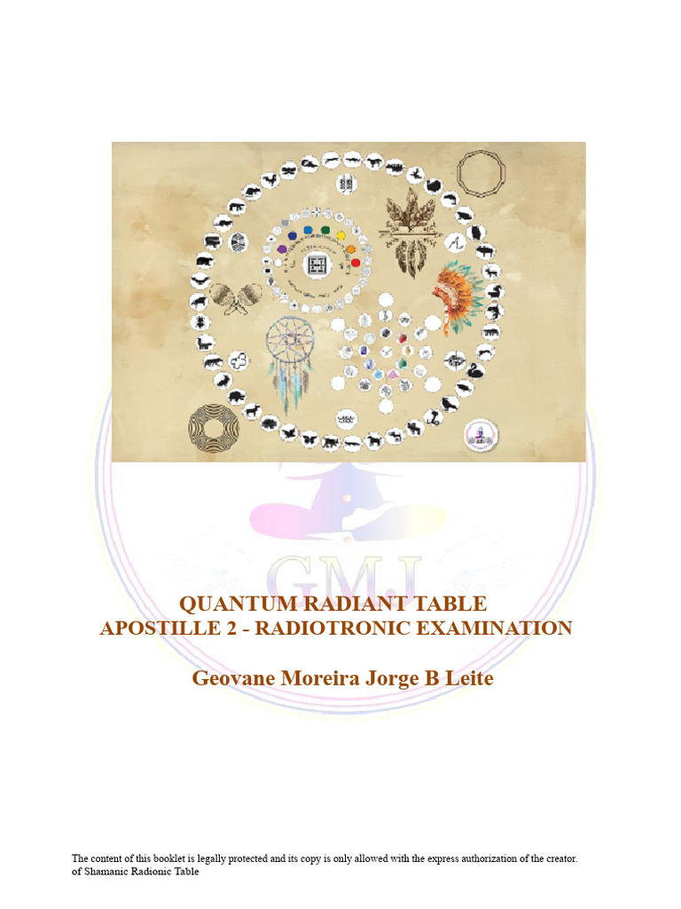 Shamanic Radionic Table Guide | PDF | Love | Wisdom