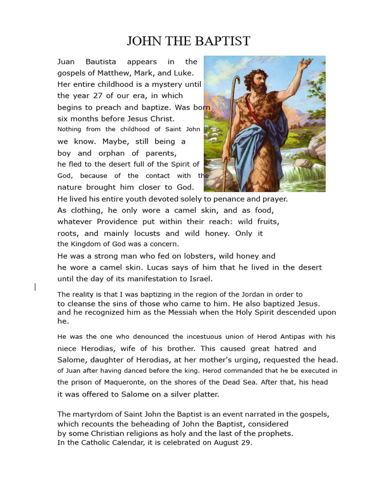 John The Baptist | PDF