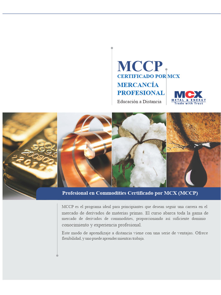 Certificación MCCP en Commodities Online | PDF | Bolsa | Mercado de ...