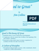 Good to Gr8 by jim Collins