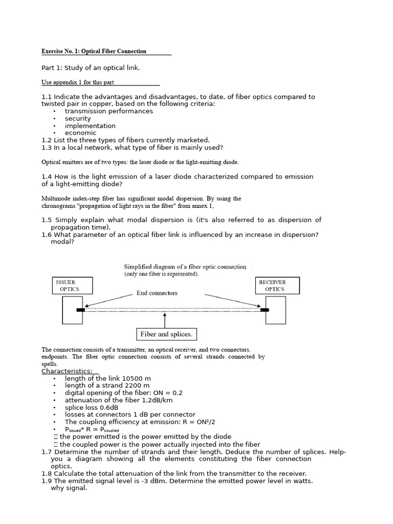 Optical Fiber Connection Analysis Guide | PDF | Optical Fiber | Attenuation