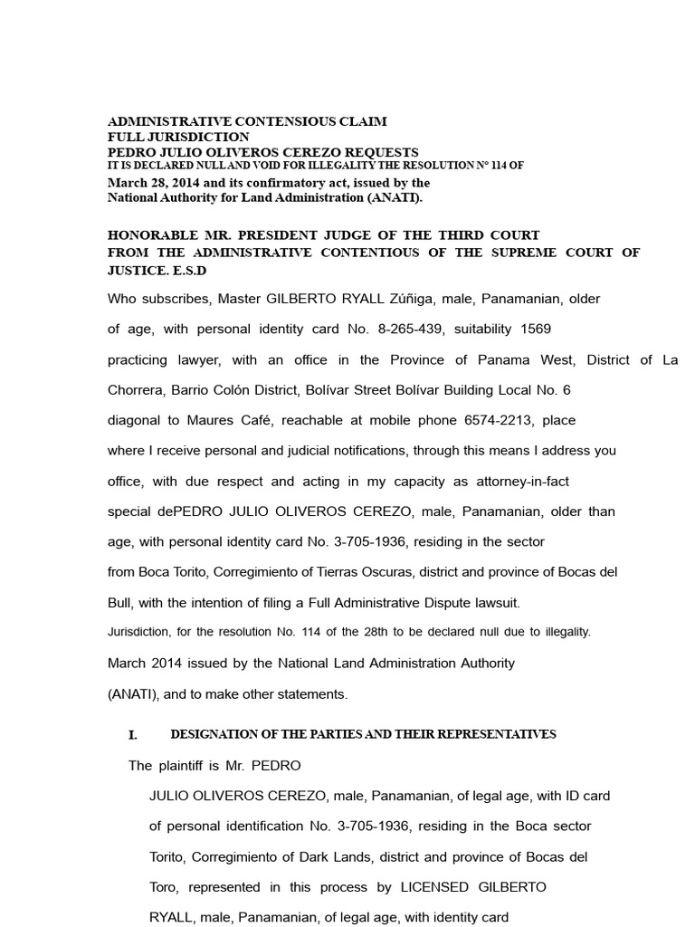 Nullification of ANATI Resolution 114 | PDF | Lawsuit | Res Judicata