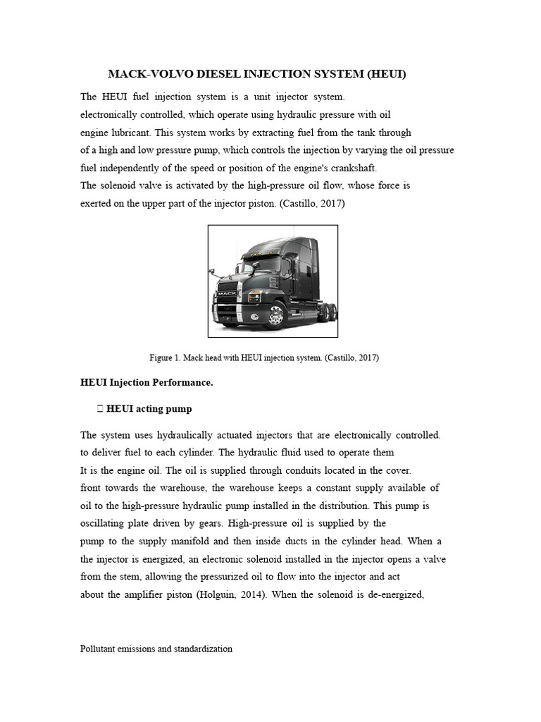 Diesel Injection System Mack | PDF | Fuel Injection | Diesel Engine