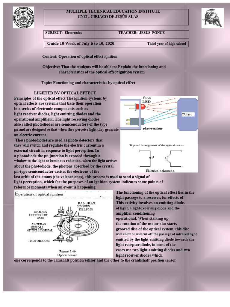 Optical Effect Ignition System Guide | PDF | Ignition System | Diode