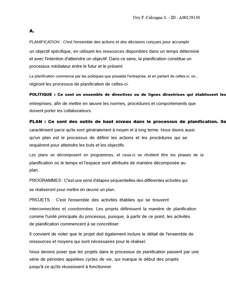 Guide de Planification et Évaluation de Projets | PDF | Planification