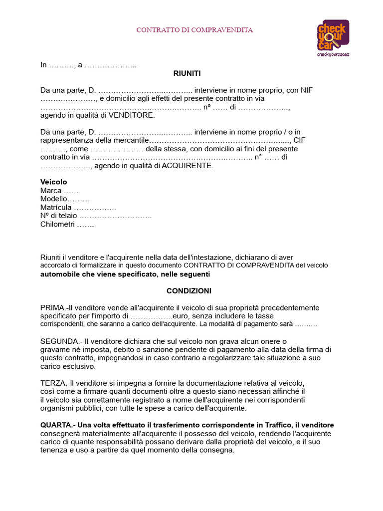 Contratto Tra Privato e Azienda | PDF