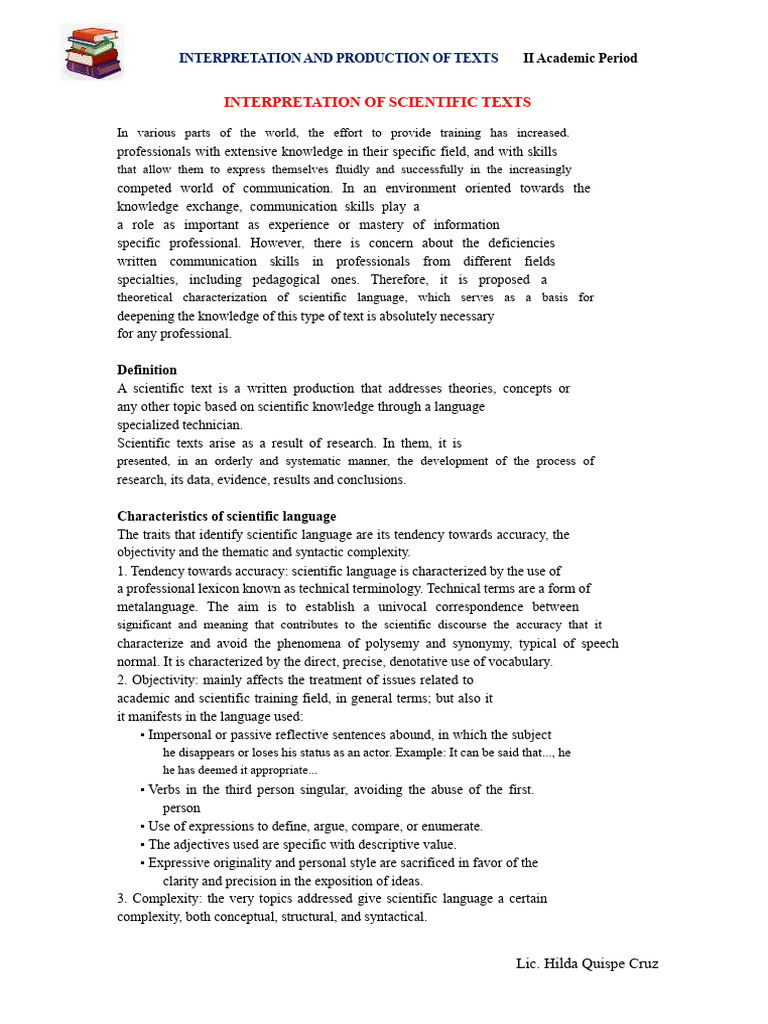 Understanding Scientific Texts and Language | PDF | Thesis | Knowledge