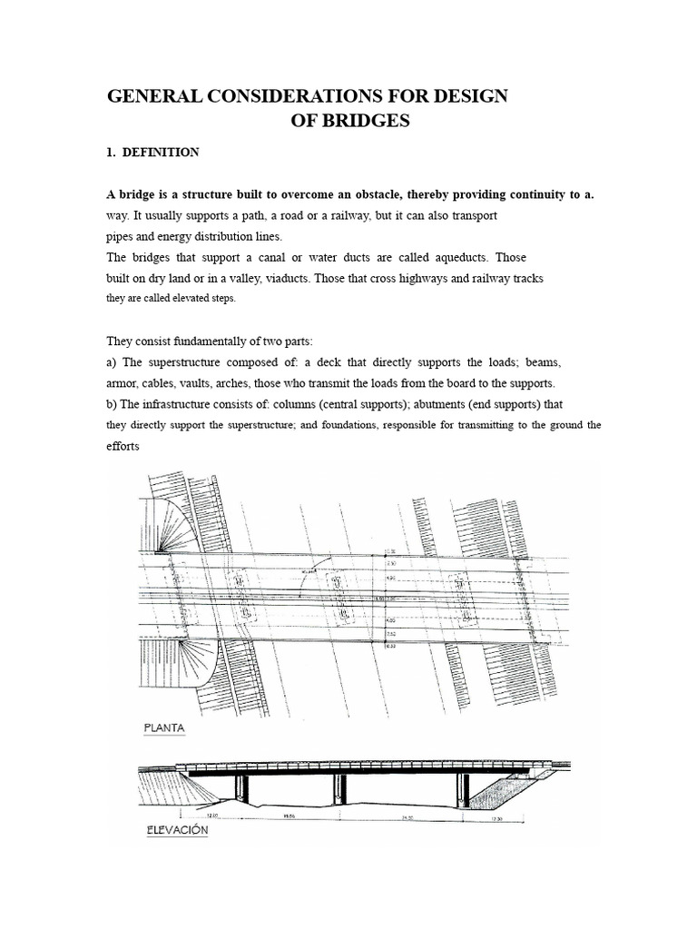 General Considerations of Bridges | PDF | Traffic | Road
