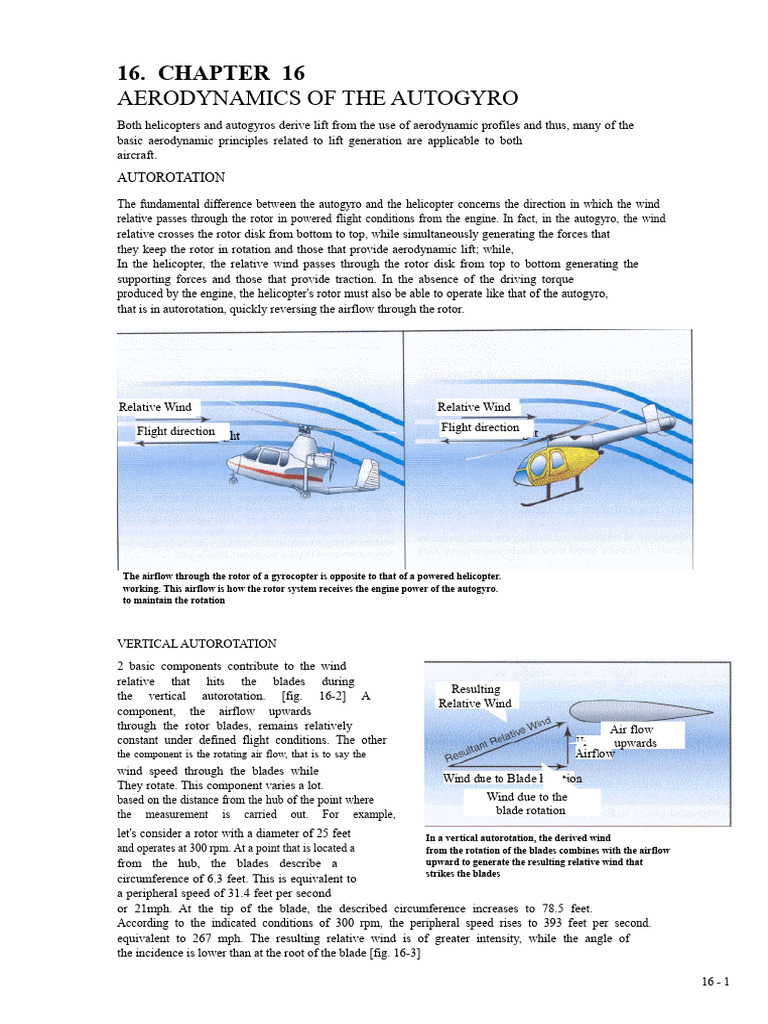 Autogyro Aerodynamics Explained | PDF | Helicopter Rotor | Helicopter