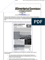 Codex Alimentarius Commission - A Threat to Humankind