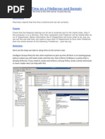 Syncing The Time On A Fileserver and Domain