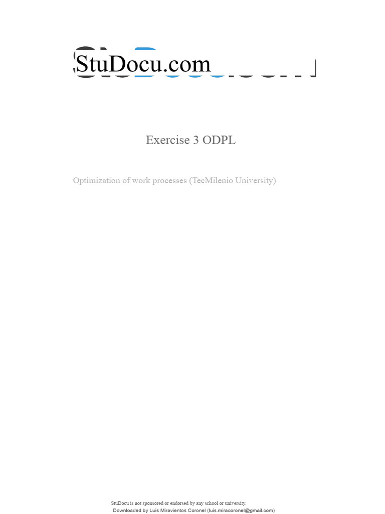 Process Optimization Exercise 3 Guide | PDF | Sampling (Statistics)