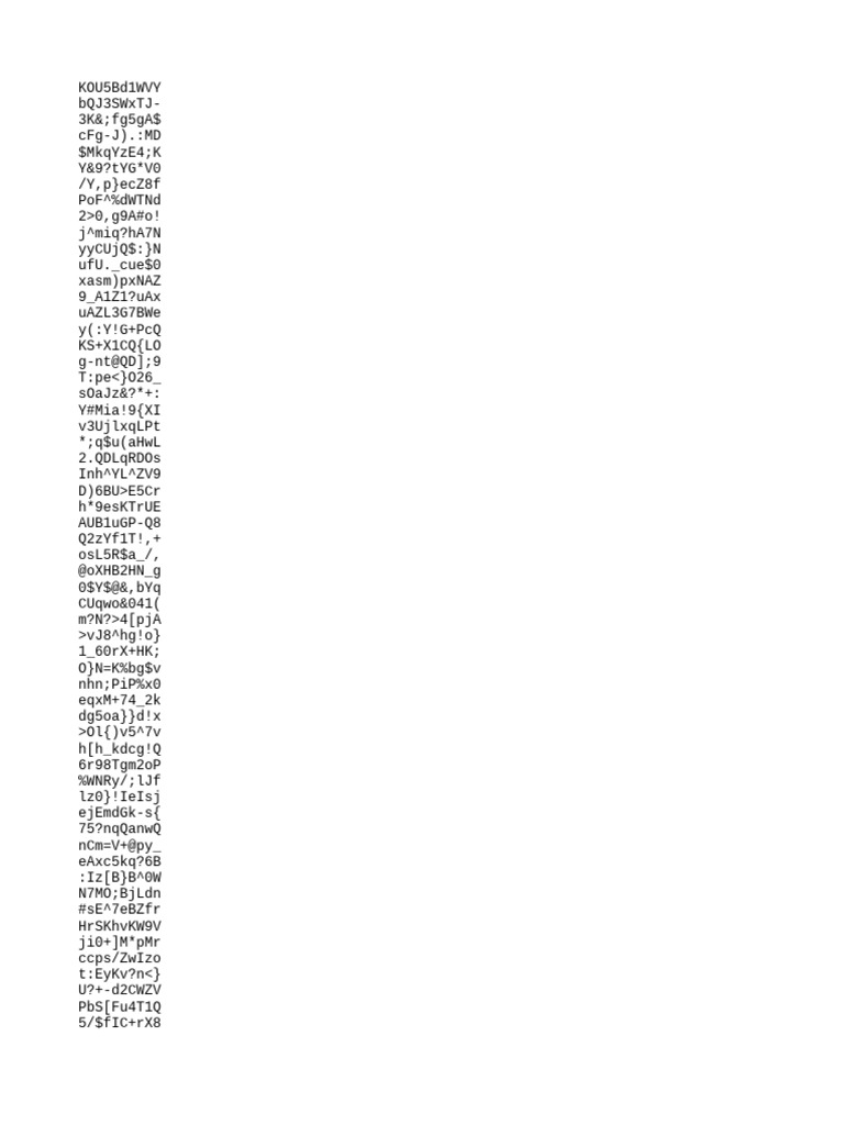 Random Character String Generator | PDF