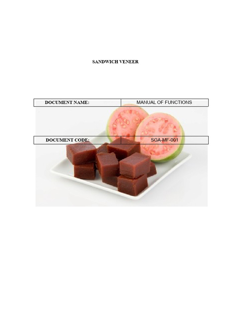 Food Functions Manual. | PDF | Sales | Marketing