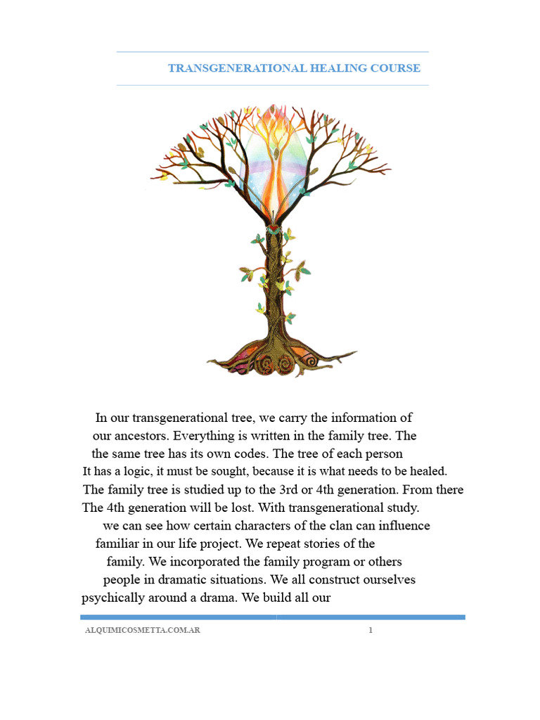 COURSE Transgenerational Healing | PDF | Grandparent | Family