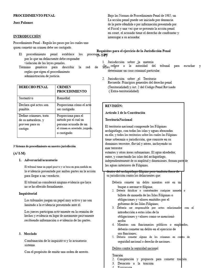 Procedimiento Penal en Filipinas | PDF | Fiscal | Crímenes