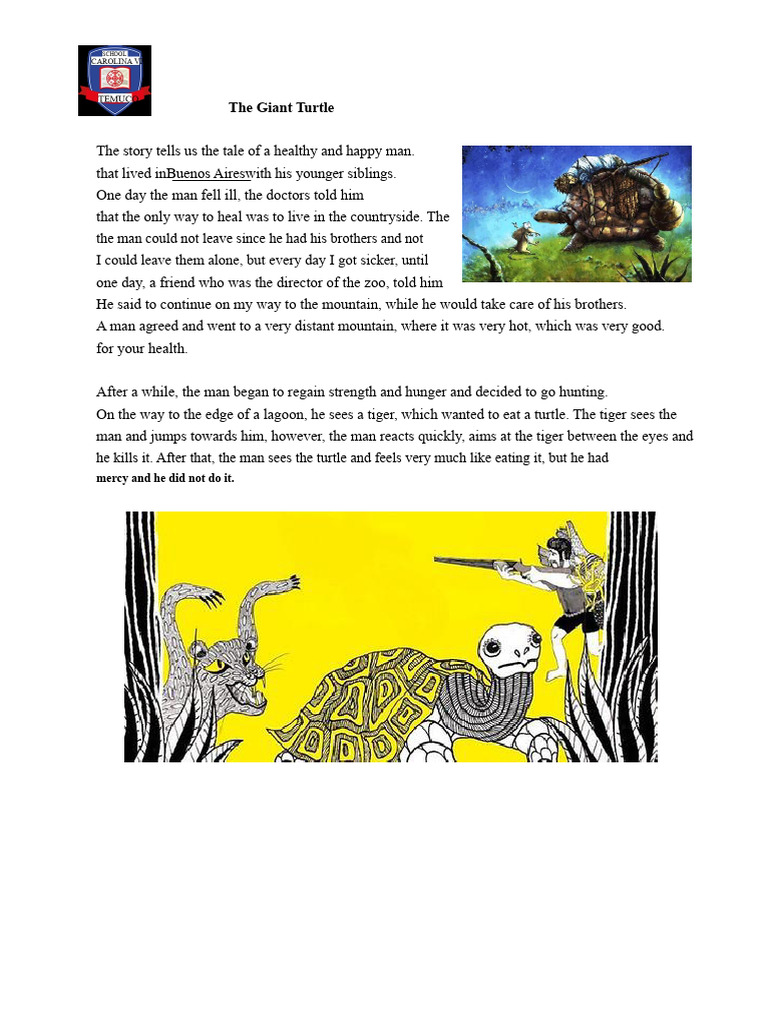 Leng 6° Story The Giant Turtle | PDF