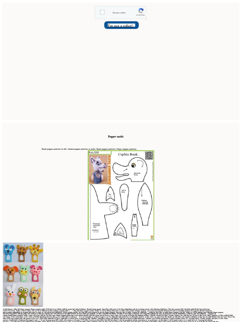Puppet Molds | PDF | Puppets
