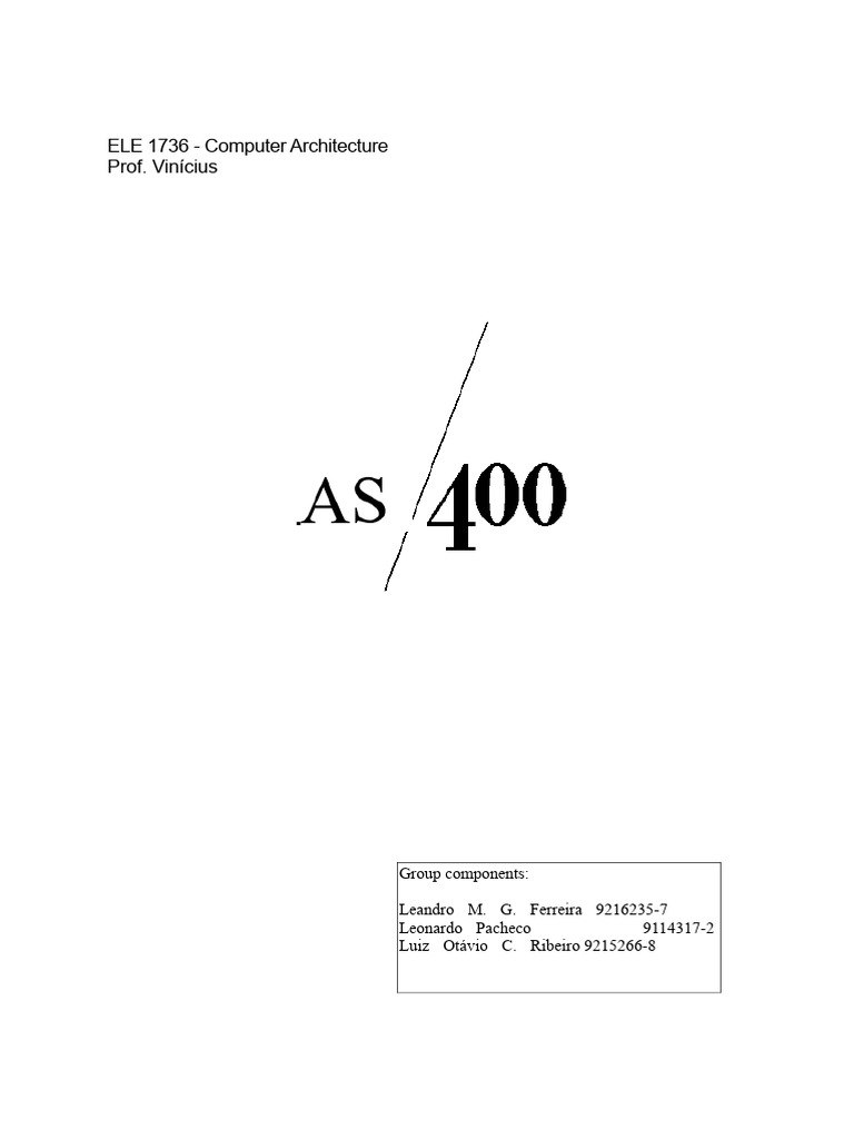 As 400 | PDF | Programming | Computer Program