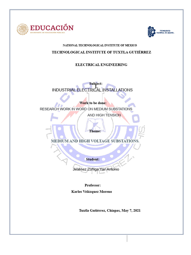 Medium & High Voltage Substations Overview | PDF | Electric Power ...